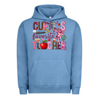Pigment Pebble Blue cupids favorite teacher Urban Hoodie - NancyCooperArtShop