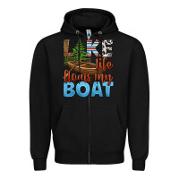 Black lake life floats my boat Zipper Hoodie - HRA Design Shop