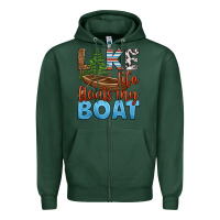 Sports Green lake life floats my boat Zipper Hoodie - HRA Design Shop