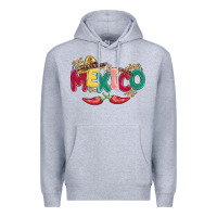 Heather Grey mexico Premium Hoodie - MaliasSmallBusiness
