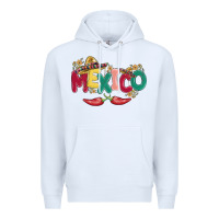 White mexico Premium Hoodie - MaliasSmallBusiness