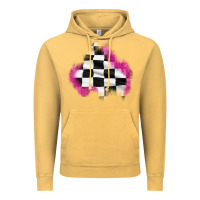 Vintage Mustard race flag glitter patch Vintage Hoodie - AdoDesignShop