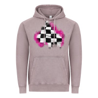 Vintage Zinc race flag glitter patch Vintage Hoodie - AdoDesignShop
