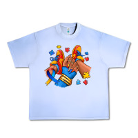 Grape Ice Autism afro girl sneakers Urban Heavy Tee - RanaPortraitStore