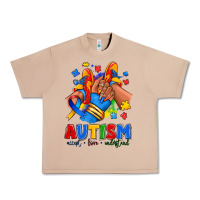 Burro Autism accept love understand afro girl sneakers Urban Heavy Tee - RanaPortraitStore