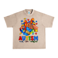 French Oak Autism accept love understand afro girl sneakers Urban Heavy Tee - RanaPortraitStore