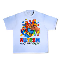 Grape Ice Autism accept love understand afro girl sneakers Urban Heavy Tee - RanaPortraitStore