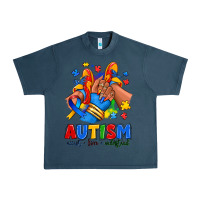 Midnight Navy Autism accept love understand afro girl sneakers Urban Heavy Tee - RanaPortraitStore
