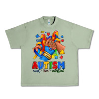 Oil Green Autism accept love understand afro girl sneakers Urban Heavy Tee - RanaPortraitStore