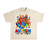 Sandshell Autism accept love understand afro girl sneakers Urban Heavy Tee - RanaPortraitStore