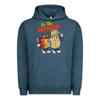 Pigment Midnight Navy tis' the season mexican food Urban Hoodie - MaliasSmallBusiness