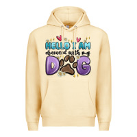 Pina Colada hello i am obsessed with my dog Premium Hoodie - MaliasSmallBusiness