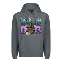 Rock hello i am obsessed with my dog Premium Hoodie - MaliasSmallBusiness