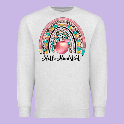 Hello Headstent Premium Sweatshirt Designed By Jahusdesignshop