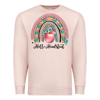 Pale Pink hello headstent Premium Sweatshirt - JahusDesignShop