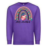 Purple hello headstent Premium Sweatshirt - JahusDesignShop