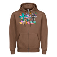 Chestnut Western rabbit with Cross and flowers Zipper Hoodie - Neo Western
