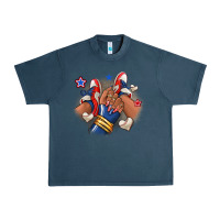 Midnight Navy Baseball afro girl sneakers Urban Heavy Tee - RanaPortraitStore