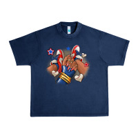 Navy Baseball afro girl sneakers Urban Heavy Tee - RanaPortraitStore