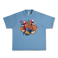 Pebble Blue Baseball afro girl sneakers Urban Heavy Tee - RanaPortraitStore