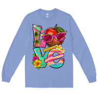 Colony Blue love summer teacher Long Sleeve Tee - texasbilliewilder