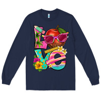 Navy love summer teacher Long Sleeve Tee - texasbilliewilder