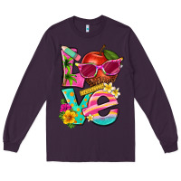 Plum love summer teacher Long Sleeve Tee - texasbilliewilder