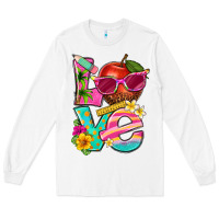 White love summer teacher Long Sleeve Tee - texasbilliewilder