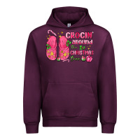 Mauve Wine crocin' around the christmas tree Urban Hoodie - MaliasSmallBusiness