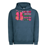 Pigment Midnight Navy crocin' around the christmas tree Urban Hoodie - MaliasSmallBusiness