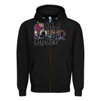 Black most loved mother Zipper Hoodie - SublimationCraftShop