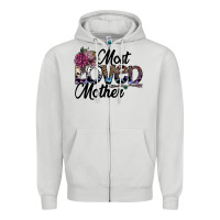 Dove Grey most loved mother Zipper Hoodie - SublimationCraftShop