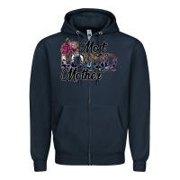 Navy most loved mother Zipper Hoodie - SublimationCraftShop