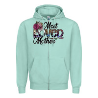 Seafoam most loved mother Zipper Hoodie - SublimationCraftShop