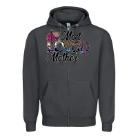 Smoke most loved mother Zipper Hoodie - SublimationCraftShop
