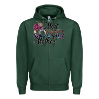 Sports Green most loved mother Zipper Hoodie - SublimationCraftShop