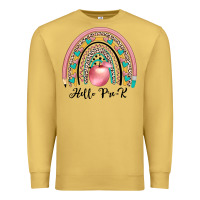 Antique Gold hello pre k Premium Sweatshirt - JahusDesignShop