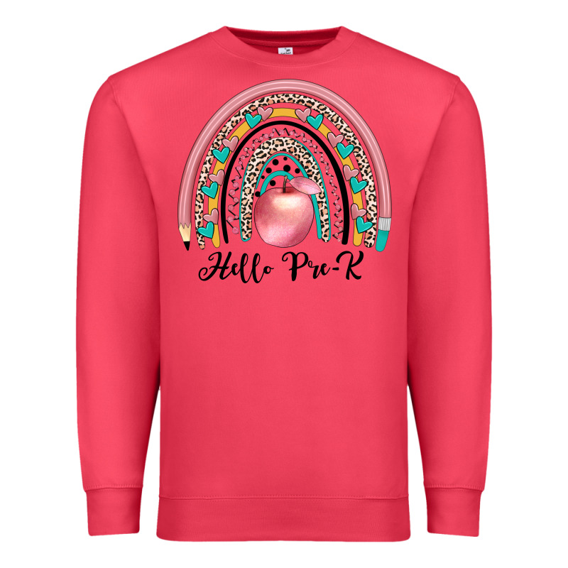 Hello Pre K Premium Sweatshirt by JahusDesignShop | Teevron