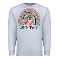 Heather Grey hello pre k Premium Sweatshirt - JahusDesignShop