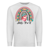 Oatmeal Heather hello pre k Premium Sweatshirt - JahusDesignShop