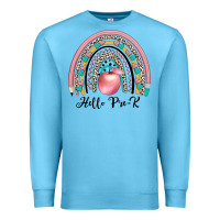 Ocean Blue hello pre k Premium Sweatshirt - JahusDesignShop