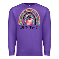 Purple hello pre k Premium Sweatshirt - JahusDesignShop
