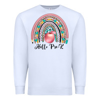 White hello pre k Premium Sweatshirt - JahusDesignShop