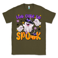 Army Green Too Cute To Spook Classic Tee - texasbilliewilder