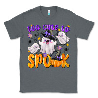 Charcoal Heather Too Cute To Spook Classic Tee - texasbilliewilder