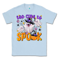 Dusty Blue Too Cute To Spook Classic Tee - texasbilliewilder