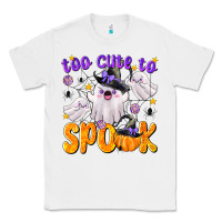 White Too Cute To Spook Classic Tee - texasbilliewilder