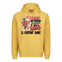 Antique Gold torn between lookin' like a snack and eatin' one Premium Hoodie - MaliasSmallBusiness