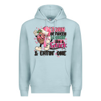 Blue Mist torn between lookin' like a snack and eatin' one Premium Hoodie - MaliasSmallBusiness