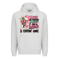 Dove Grey torn between lookin' like a snack and eatin' one Premium Hoodie - MaliasSmallBusiness